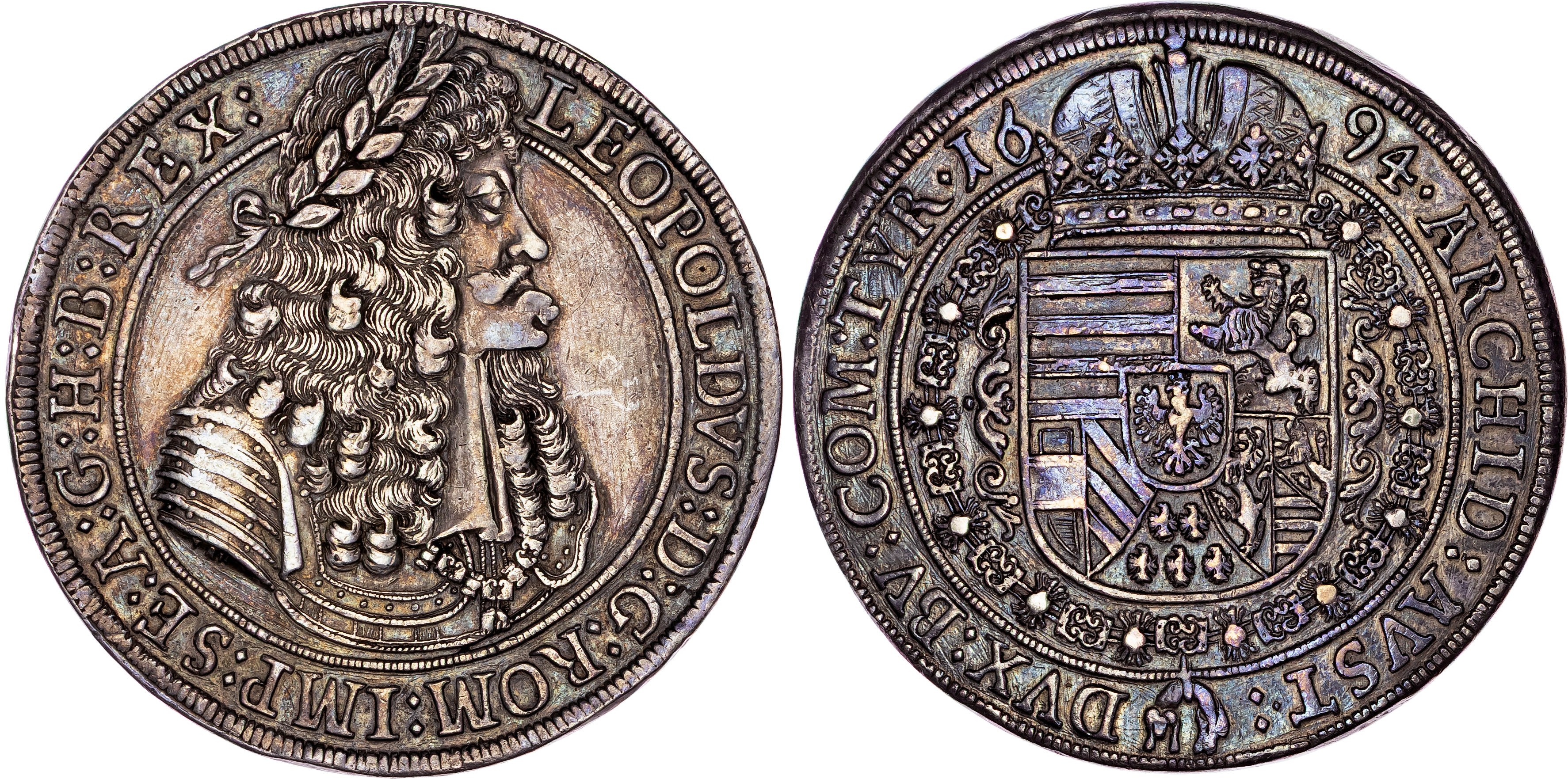 Austria, Holy Roman Empire , Leopold I (1657-1705), silver Taler, 1694