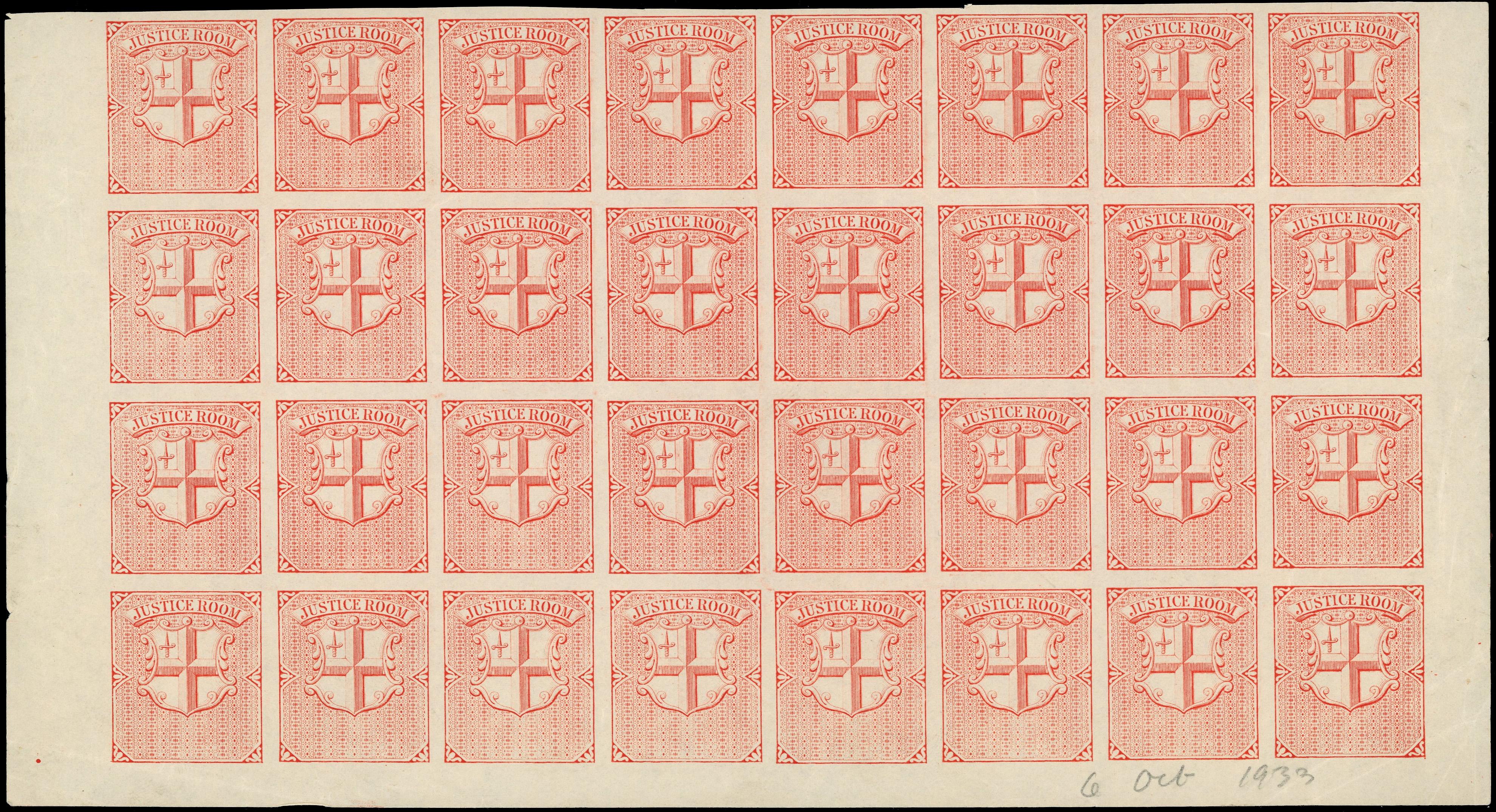 GB Justice Room 'Final 'Print' Plate proof