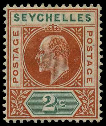 1906 Wmk MCA 2c chestnut and green...