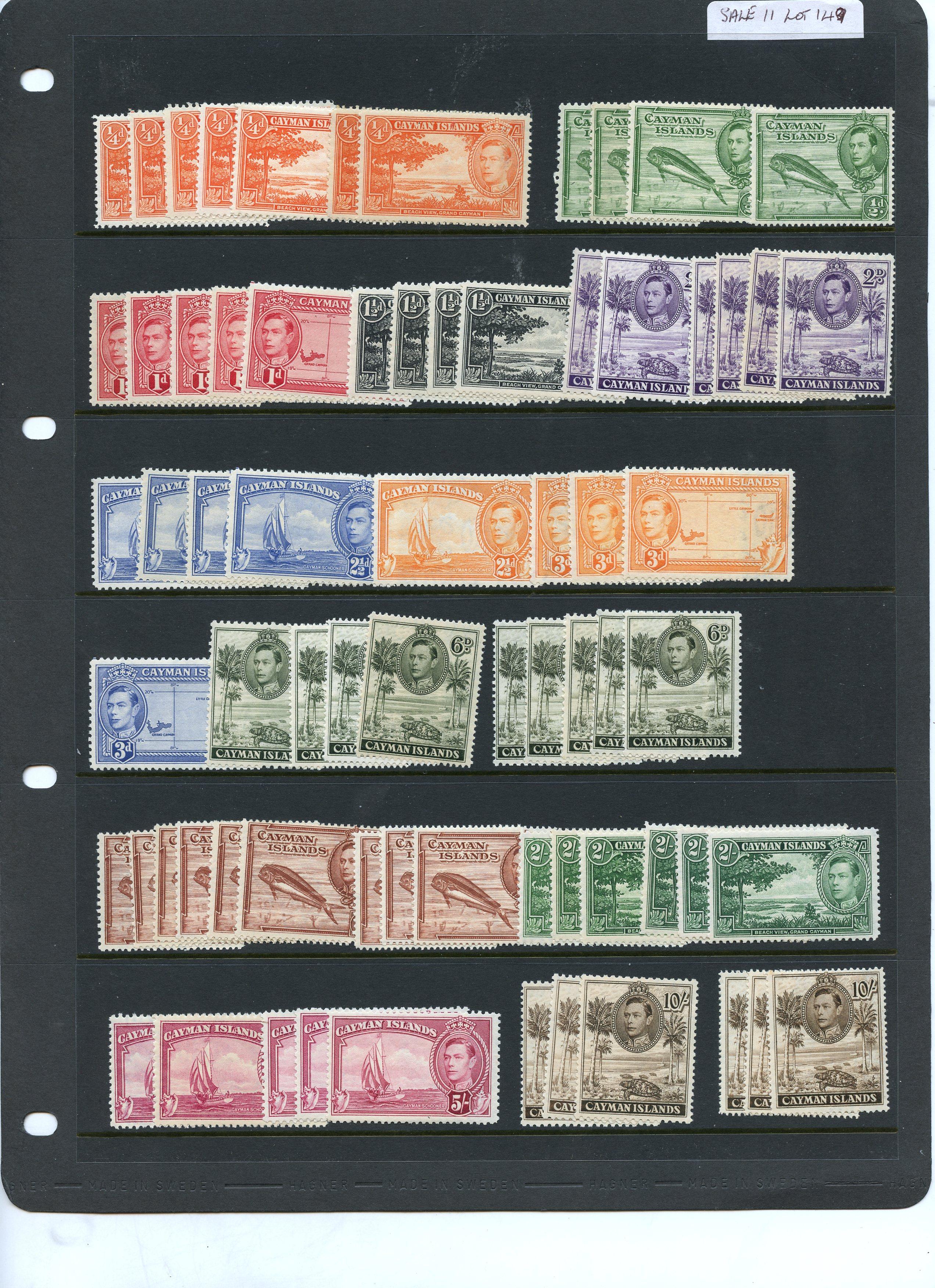 Cayman Islands KG VI collection...