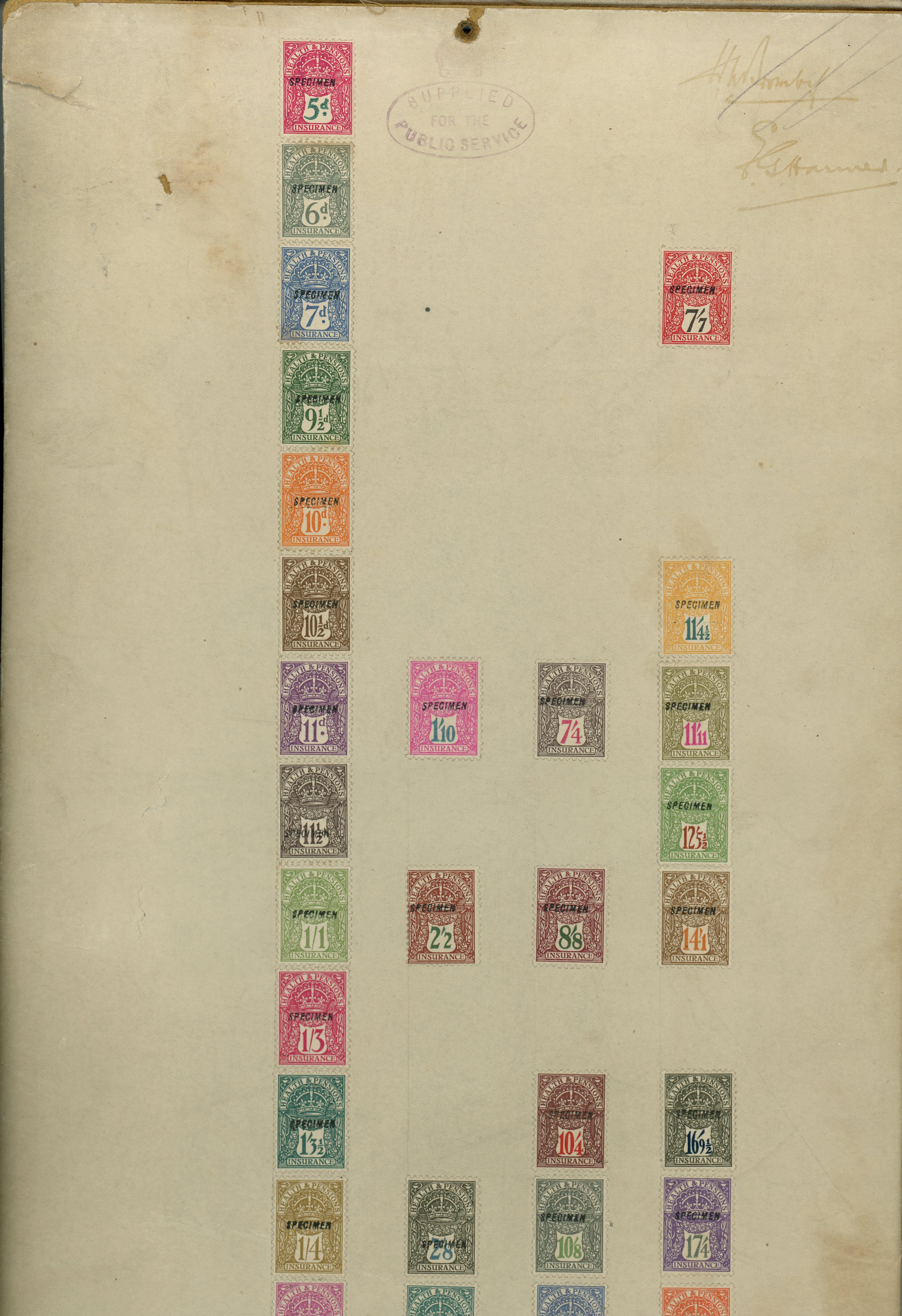 GB Revenue Health & Pensions Presentation Board 