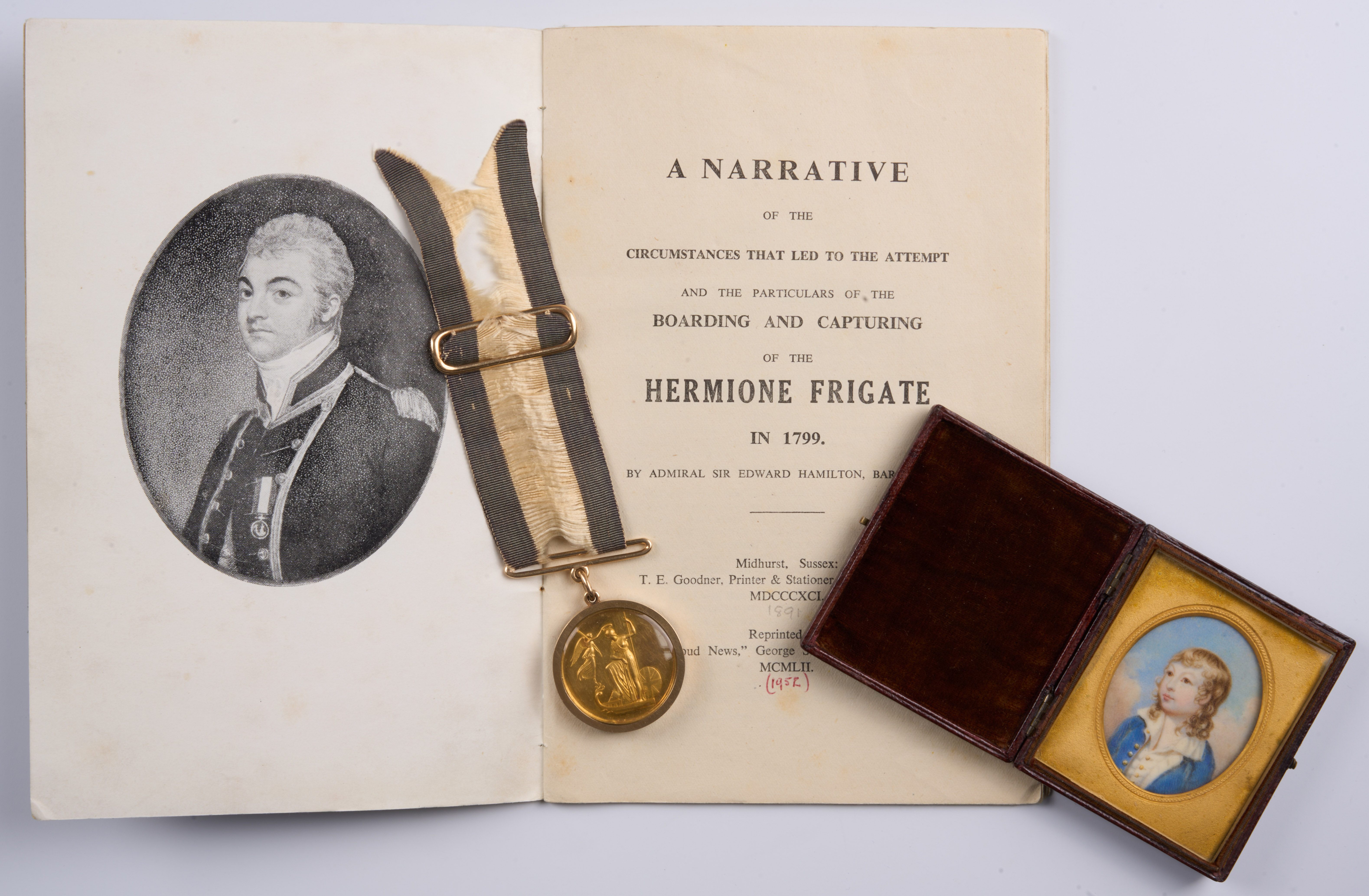 Small Naval Gold Medal - The Boarding and Capture of the Hermione Frigate 1799