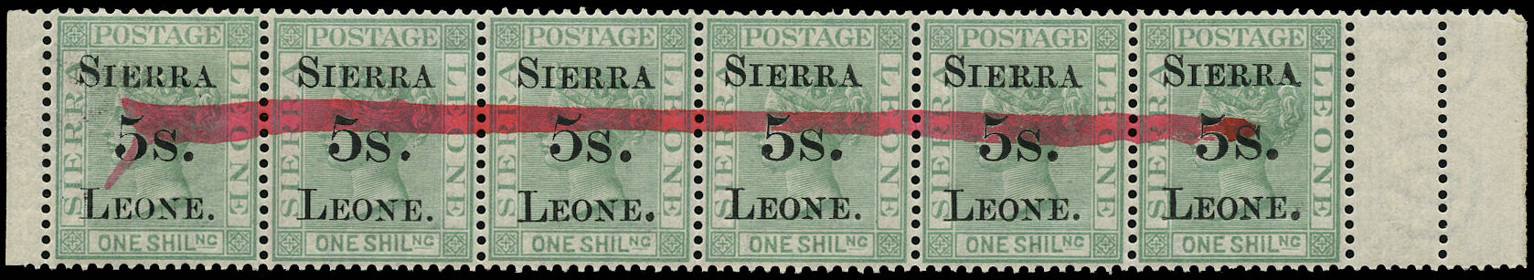 SIERRA LEONE 1884  SG 22var Mint