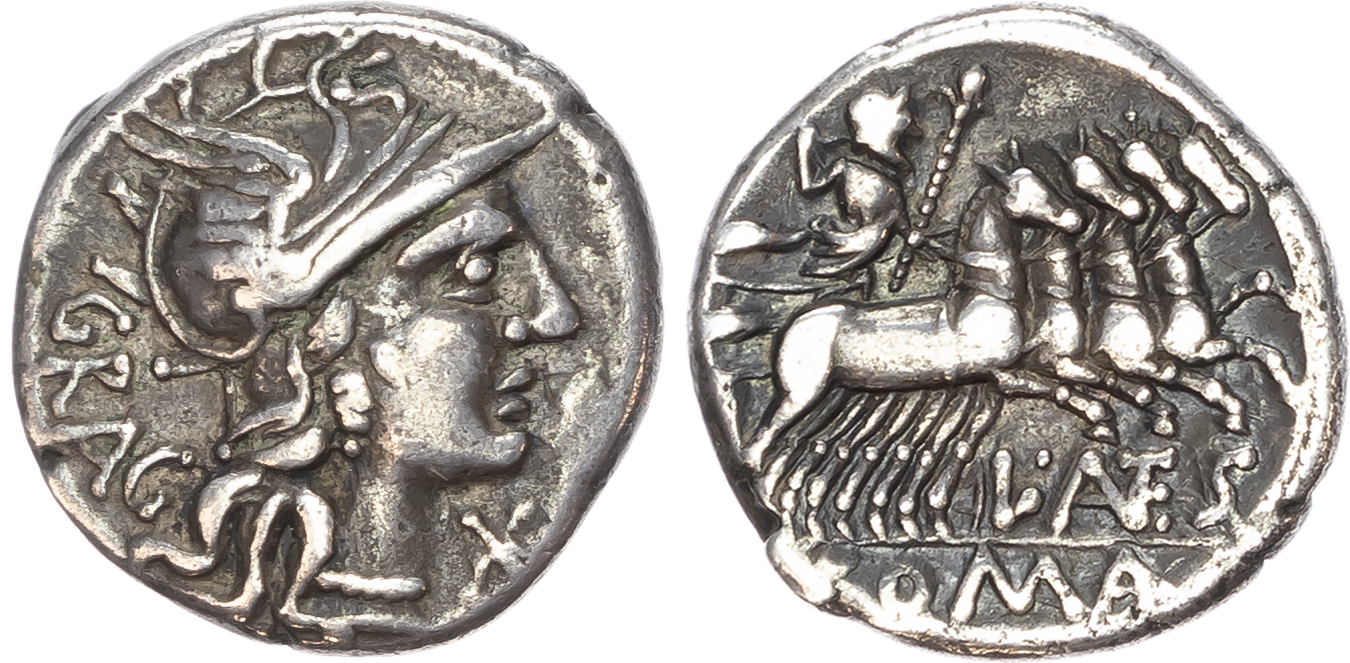 L. Antestius Gragulus (136 BC) AR Denarius, Rome, 3.71g. 