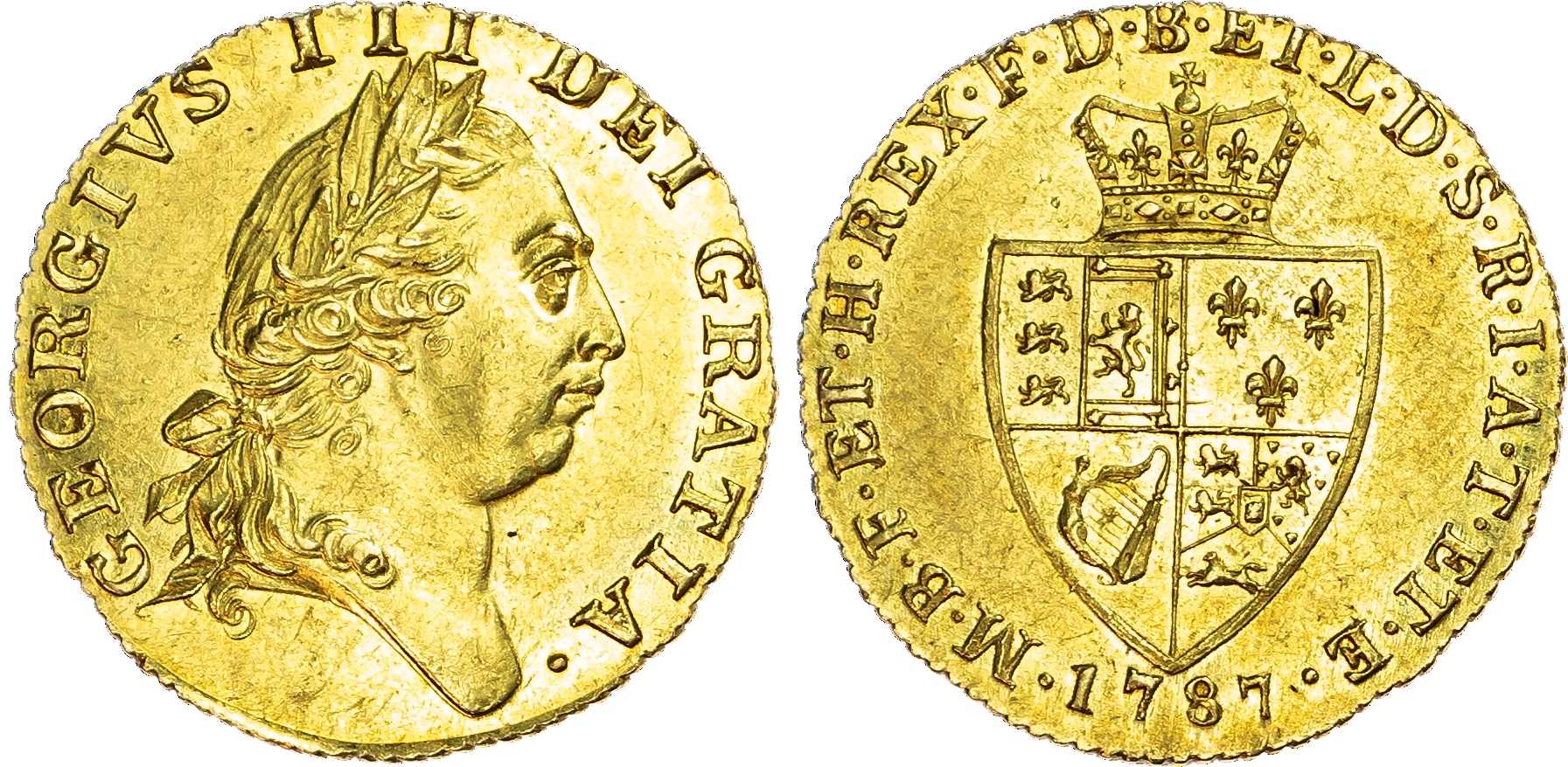 George III (1760-1820), Guinea, 1787.