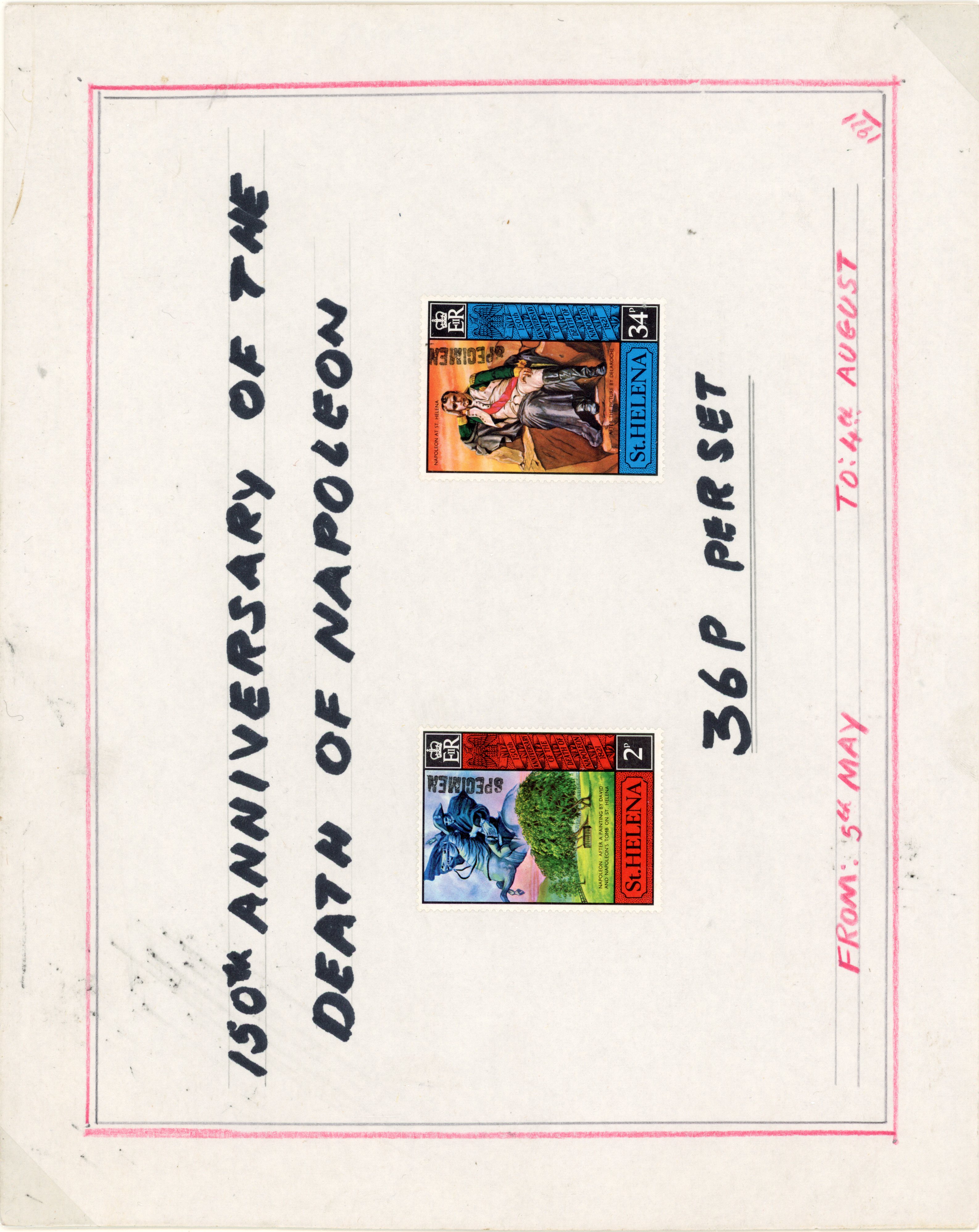 St Helena SG 279-80 Specimens