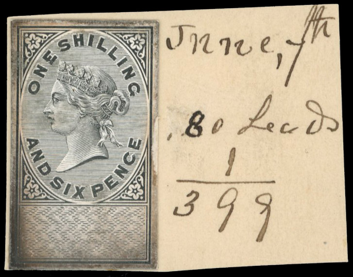 GB Unappropriated Dies 1s6d Die Proof