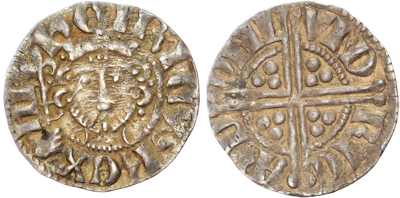 Henry III (1216-1272) AR Penny, Long cross type, class Va1.