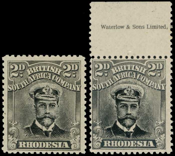1913-7 2d Head Die II, perf 14. Two...