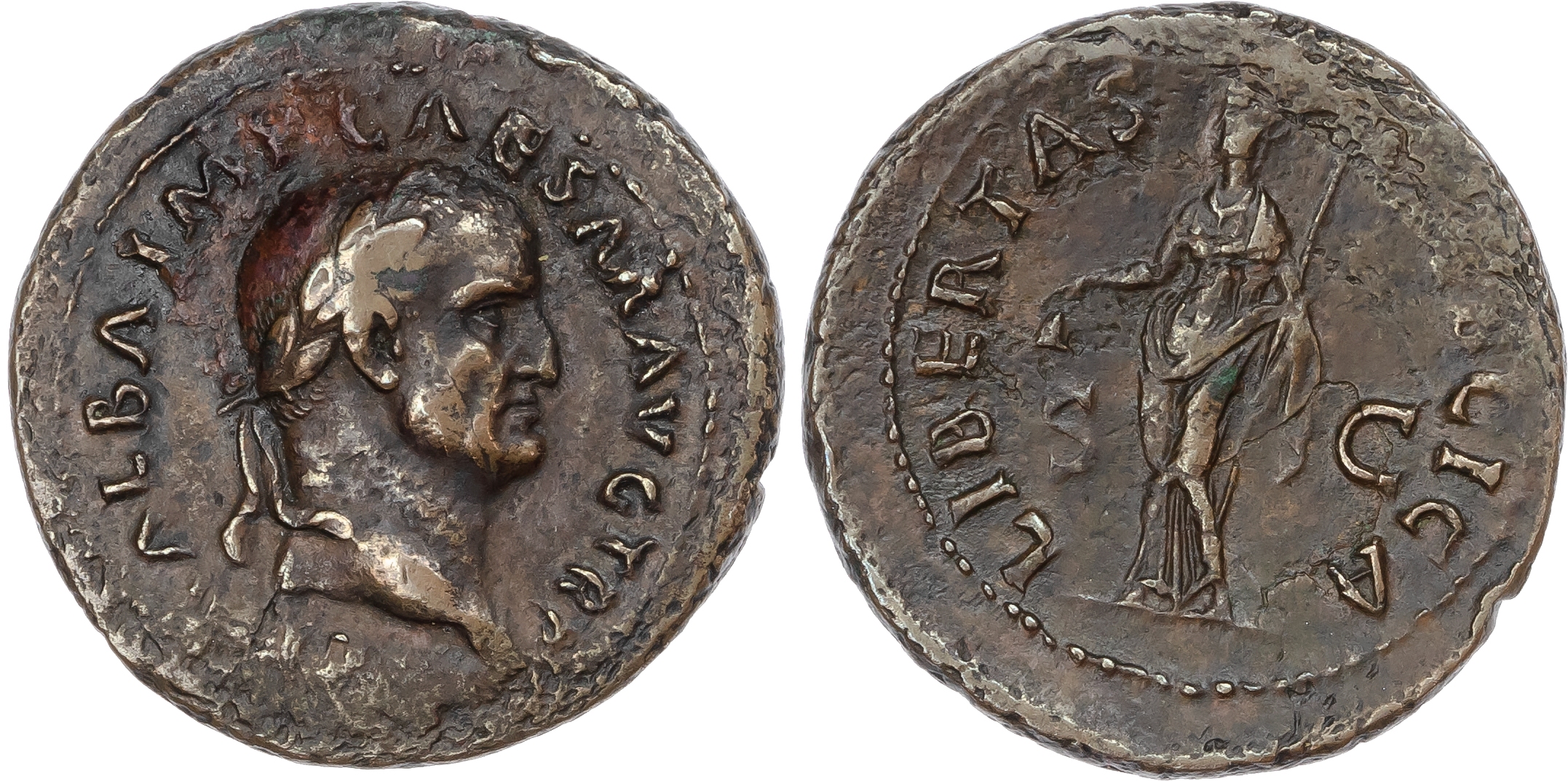 Galba (AD 68-69) AE As, Rome, 9.72g. 