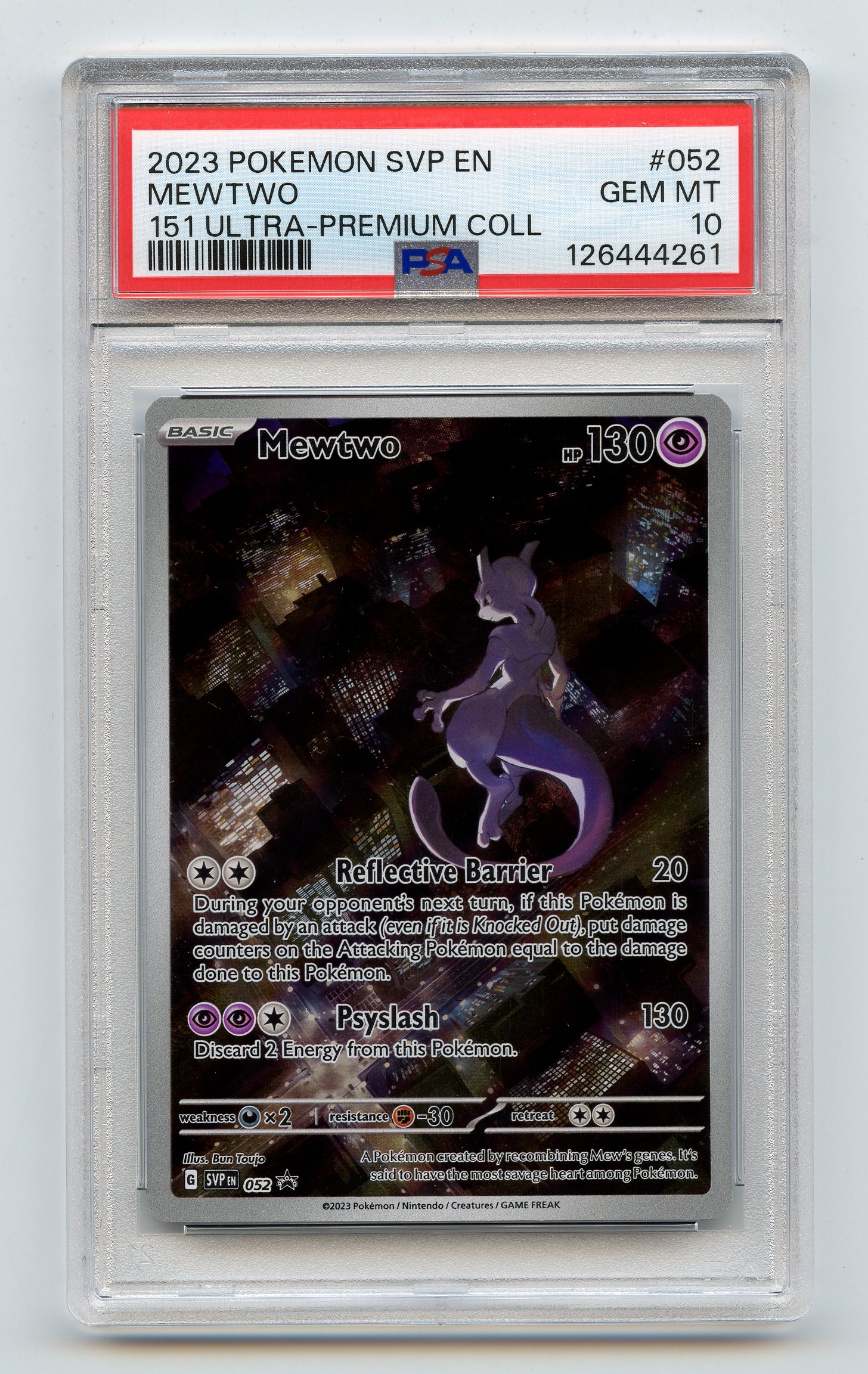 PSA 10 Mewtwo #52 Promo - 151 Ultra Premium Collection