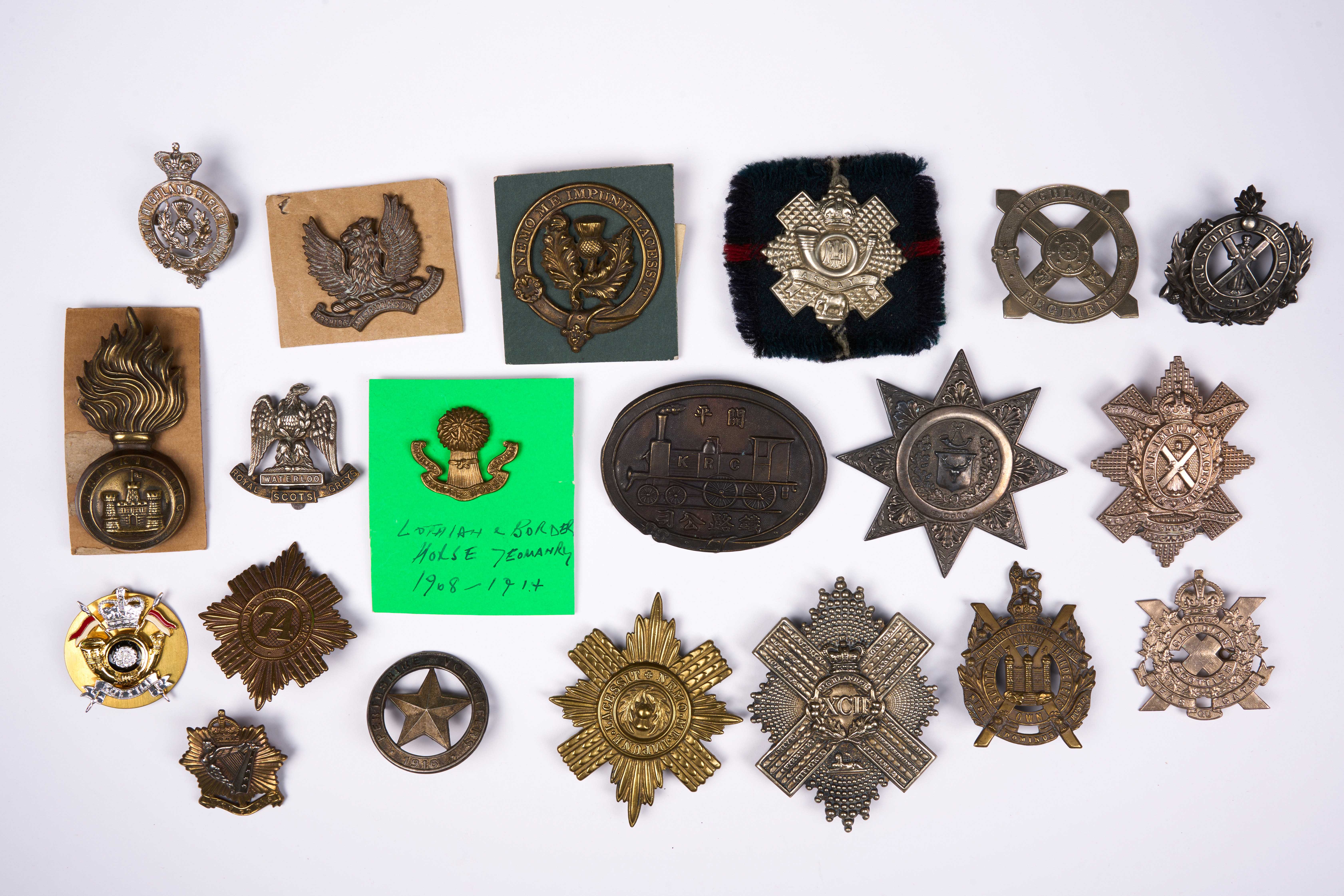 20 British and Commonwealth cap badges, loose in envelope