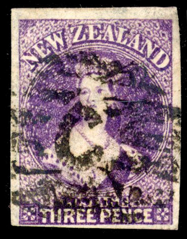NEW ZEALAND 1867 3d used
