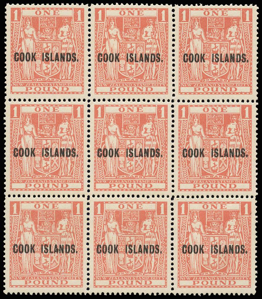 Cook Islands SG134 mint block