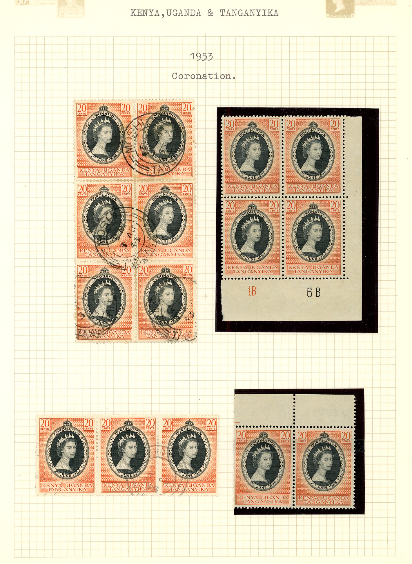 1953-63 mint and used collection arranged in...