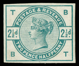 GB 1883 SG 190 2½d colour trial