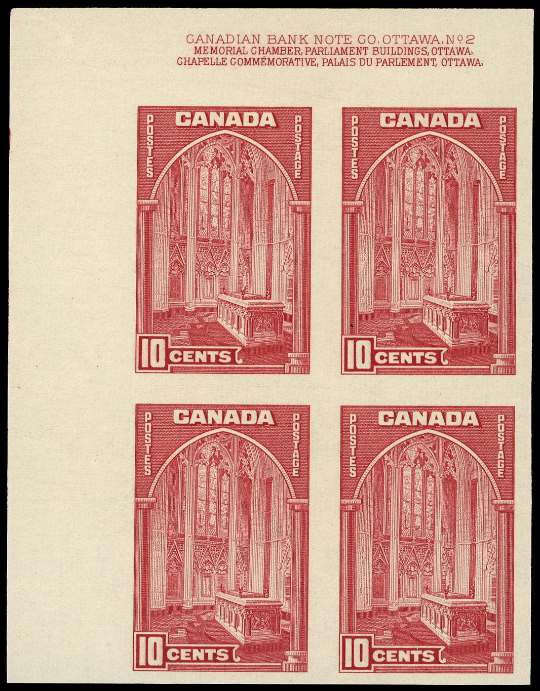 Canada SG 363a var block mint