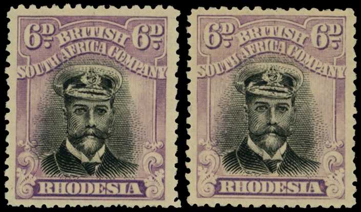 1918-21 6d Head Die IIIB, perf 14, toned...