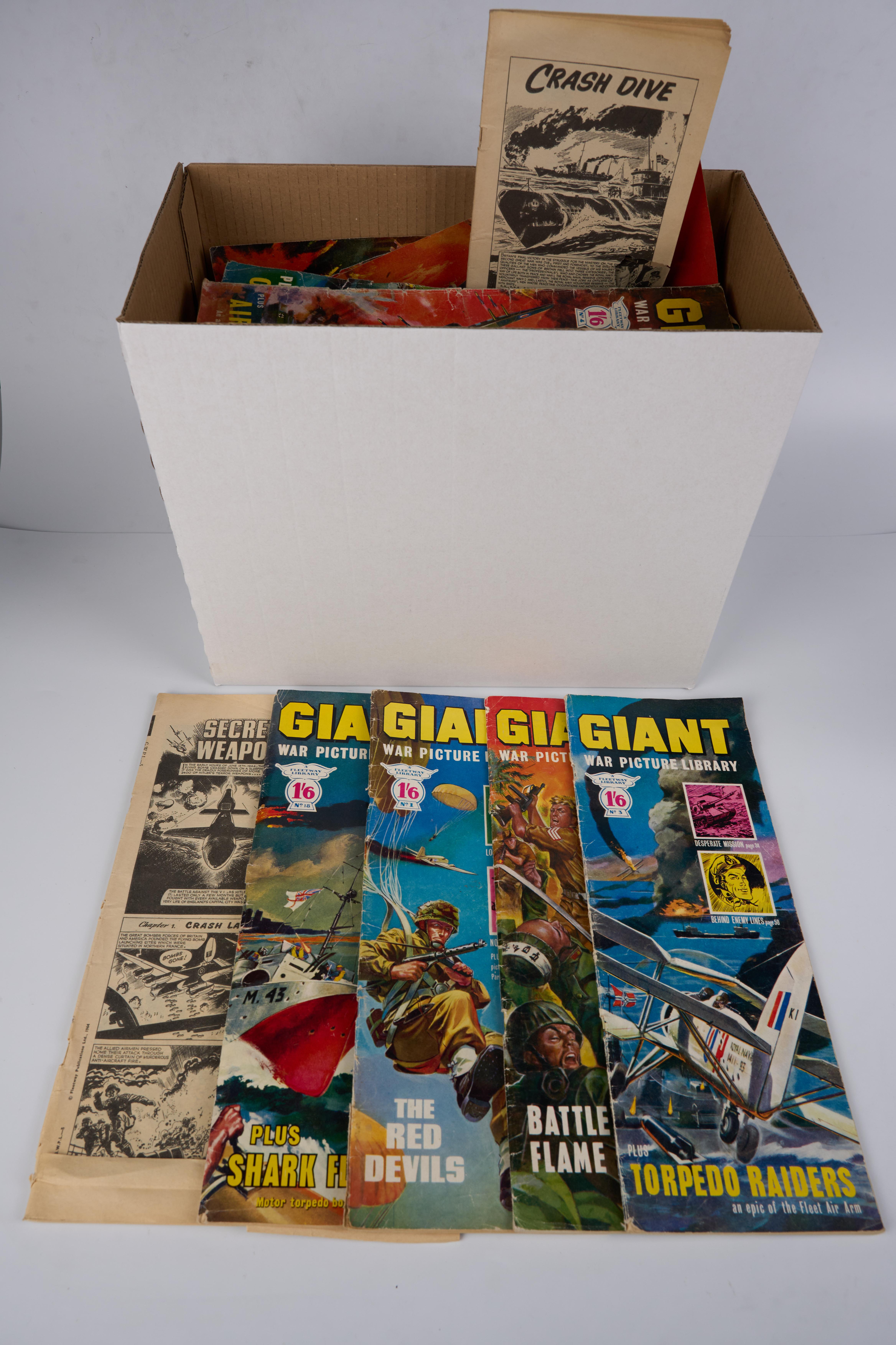 Giant War Picture Library Incomplete Run #1-#76 (Fleetway, 1964-1965) Total 74