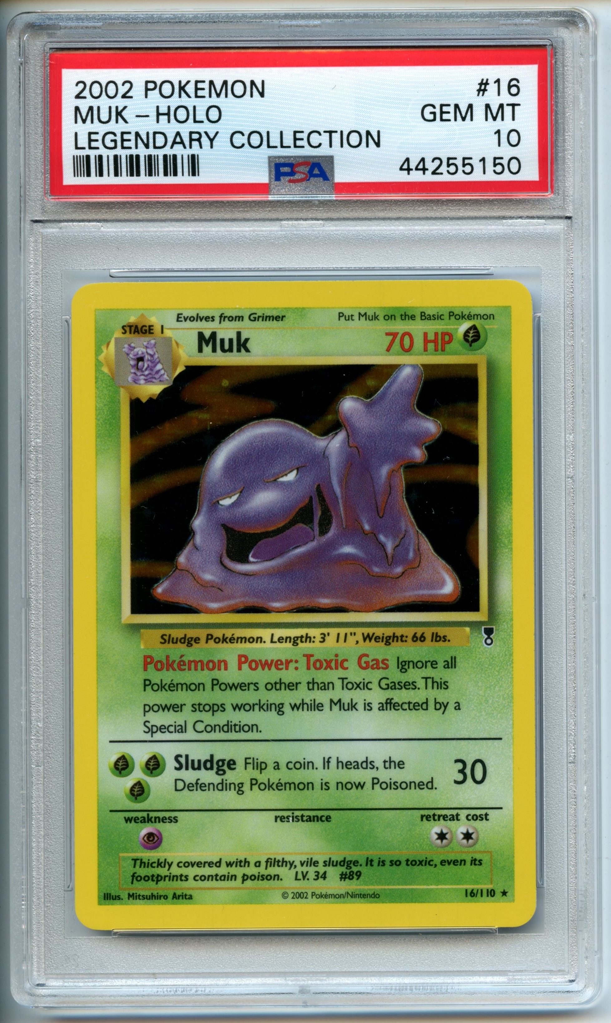 Pokémon TCG - Muk - Holo Legendary Collection - PSA 10