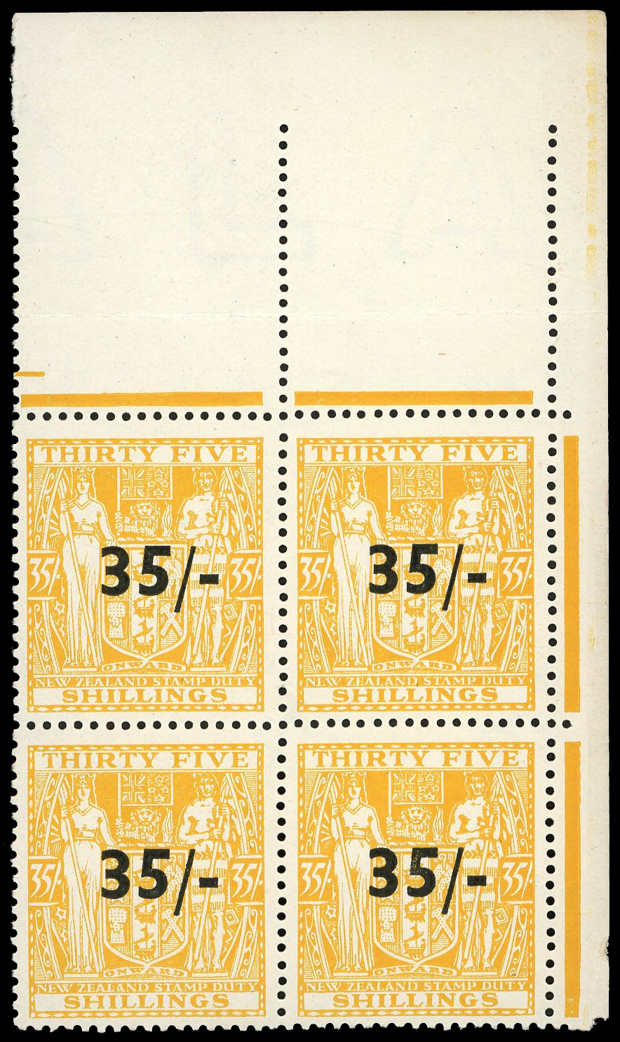 NZ SG F186 block mint