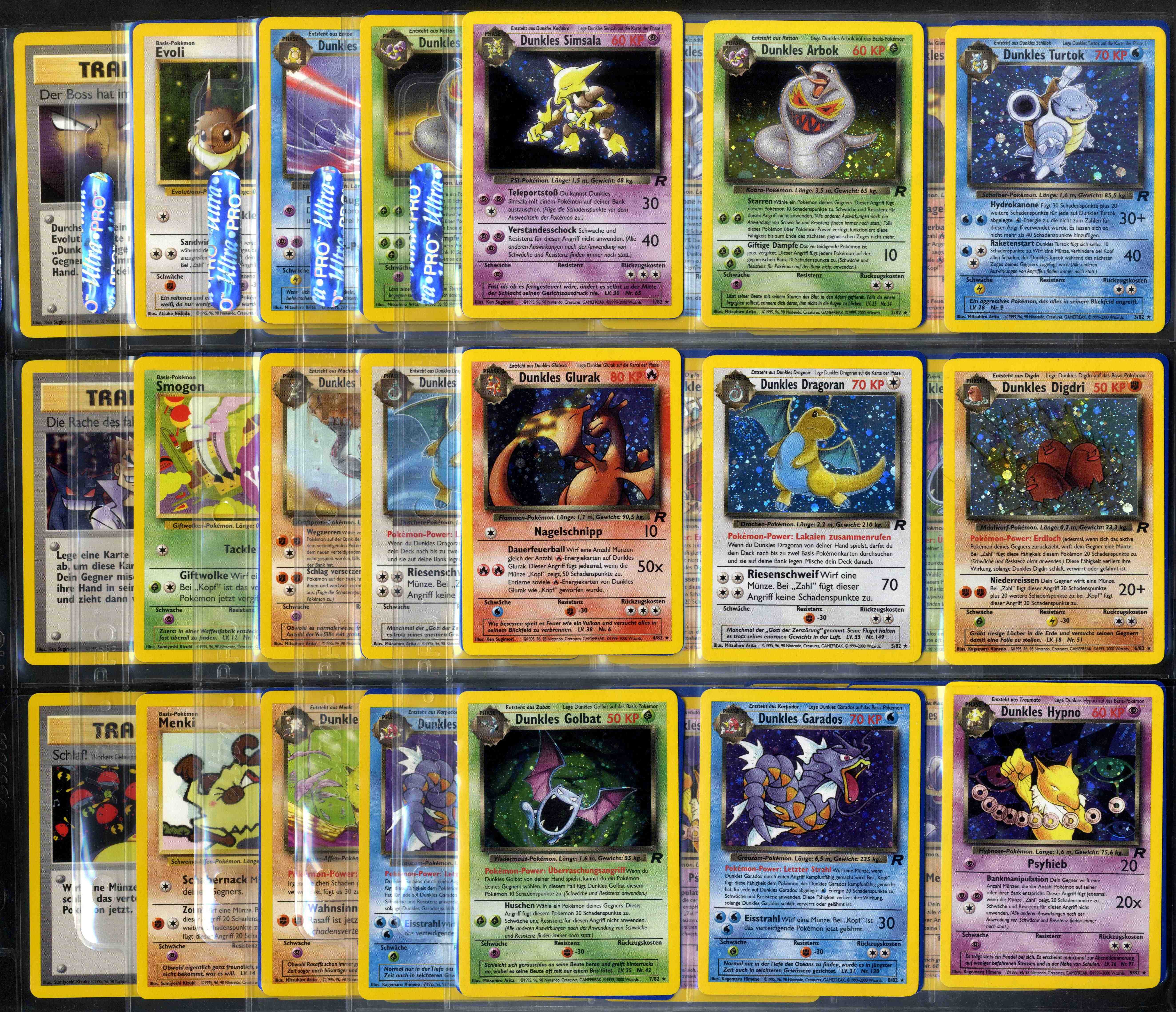 Pokémon TCG - Team Rocket Complete Set - German - Unlimited - 83/82