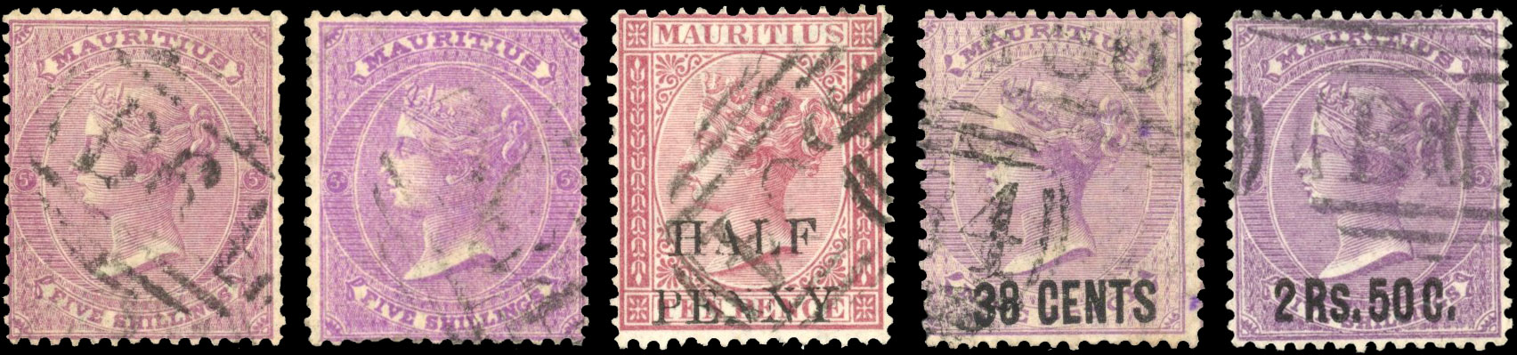 Seychelles; Mauritius used in postmark collection