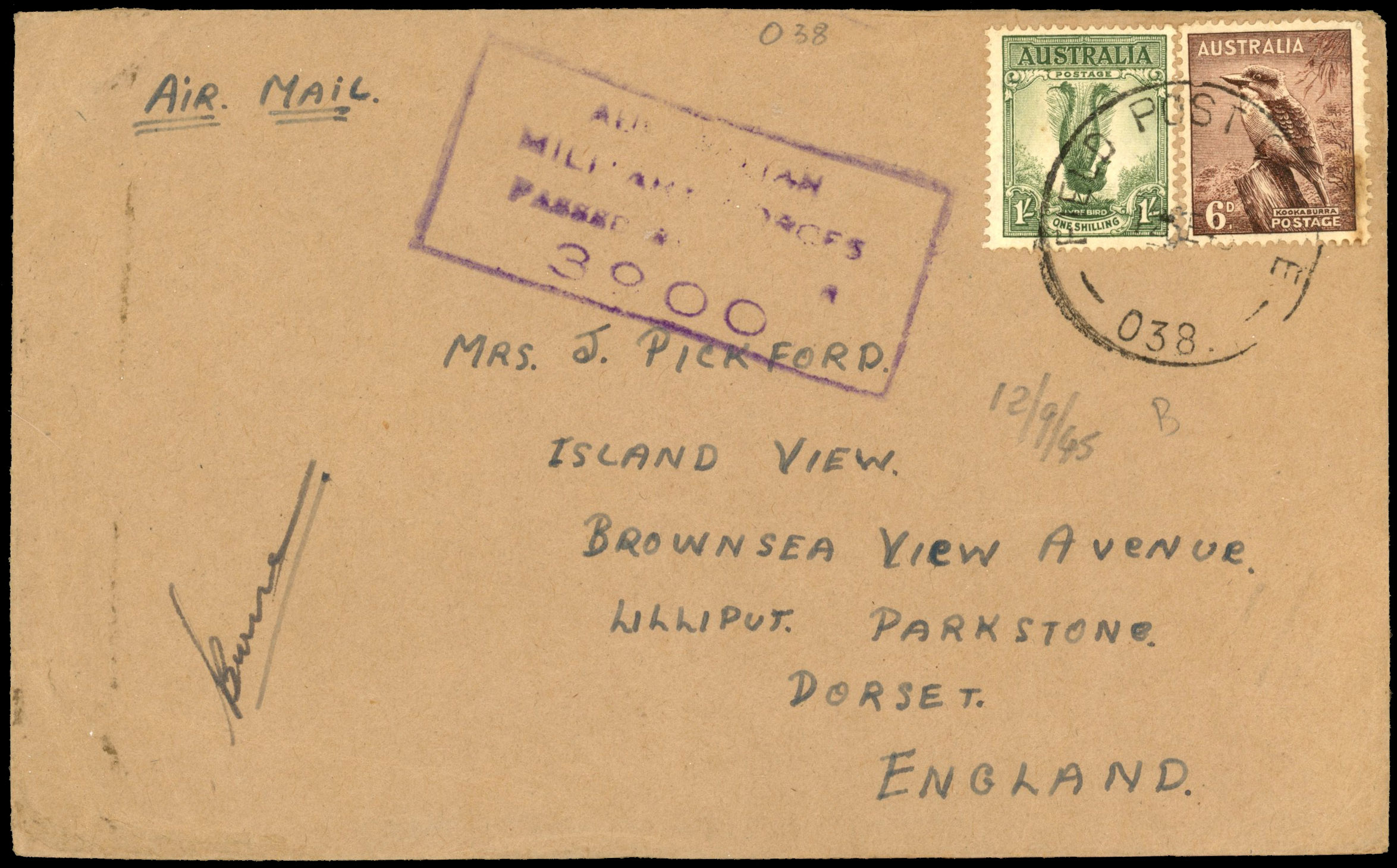 Sarawak 1945 cover, Australian Forces at Miri