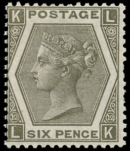 GB 1873  SG125 Pl.12 Mint unused o.g. example (LK)