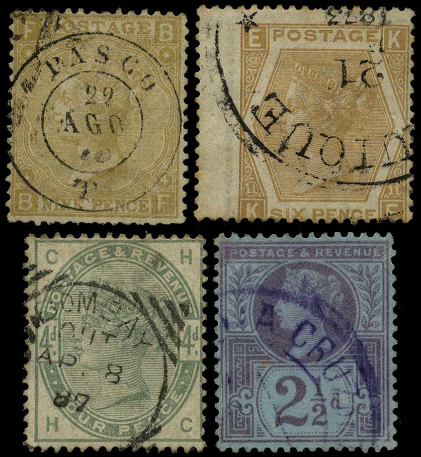 CANCELS: selection of four Great Britain...