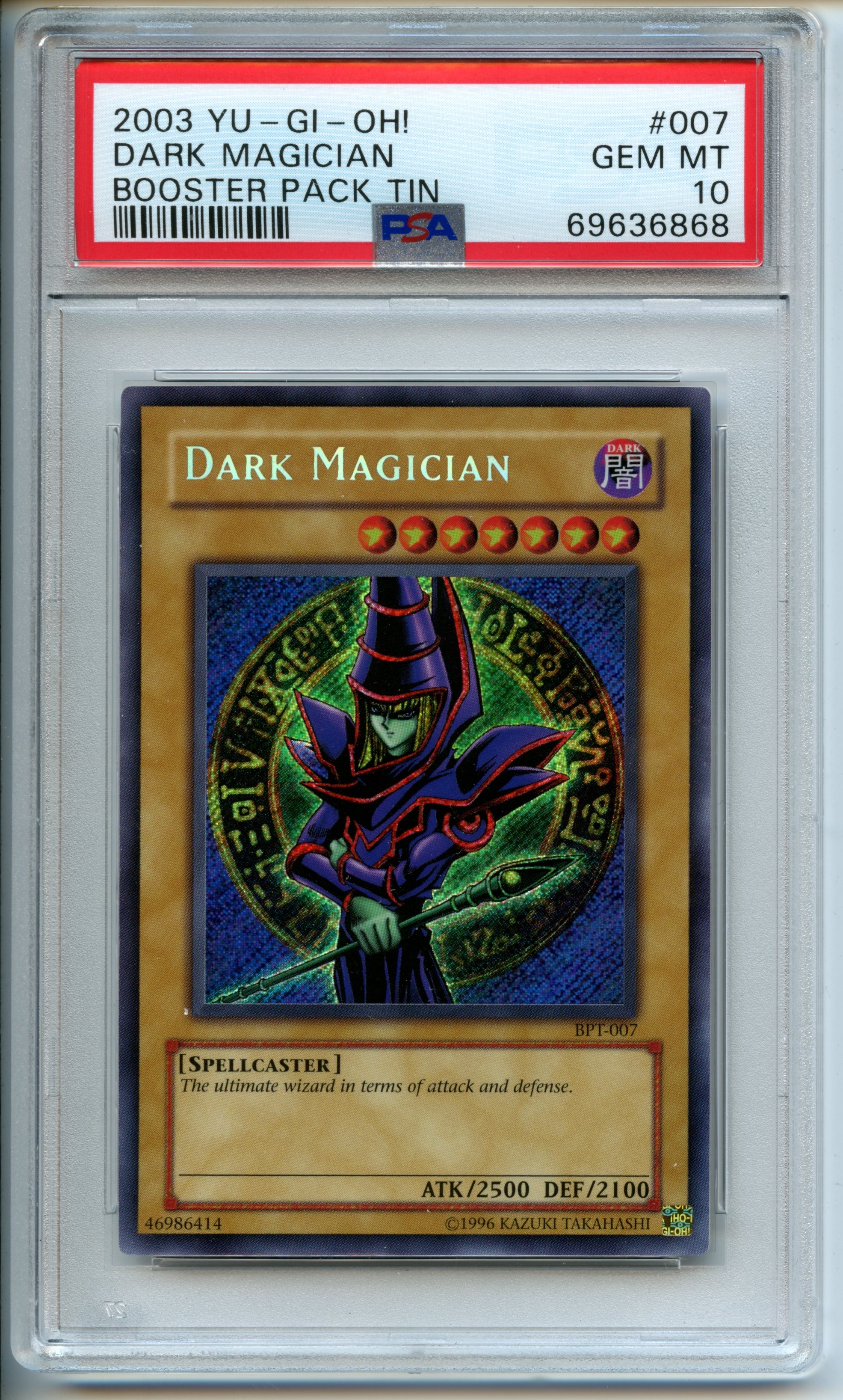 Yu-Gi-Oh! - Dark Magician   - Booster Pack Tin  - PSA 10