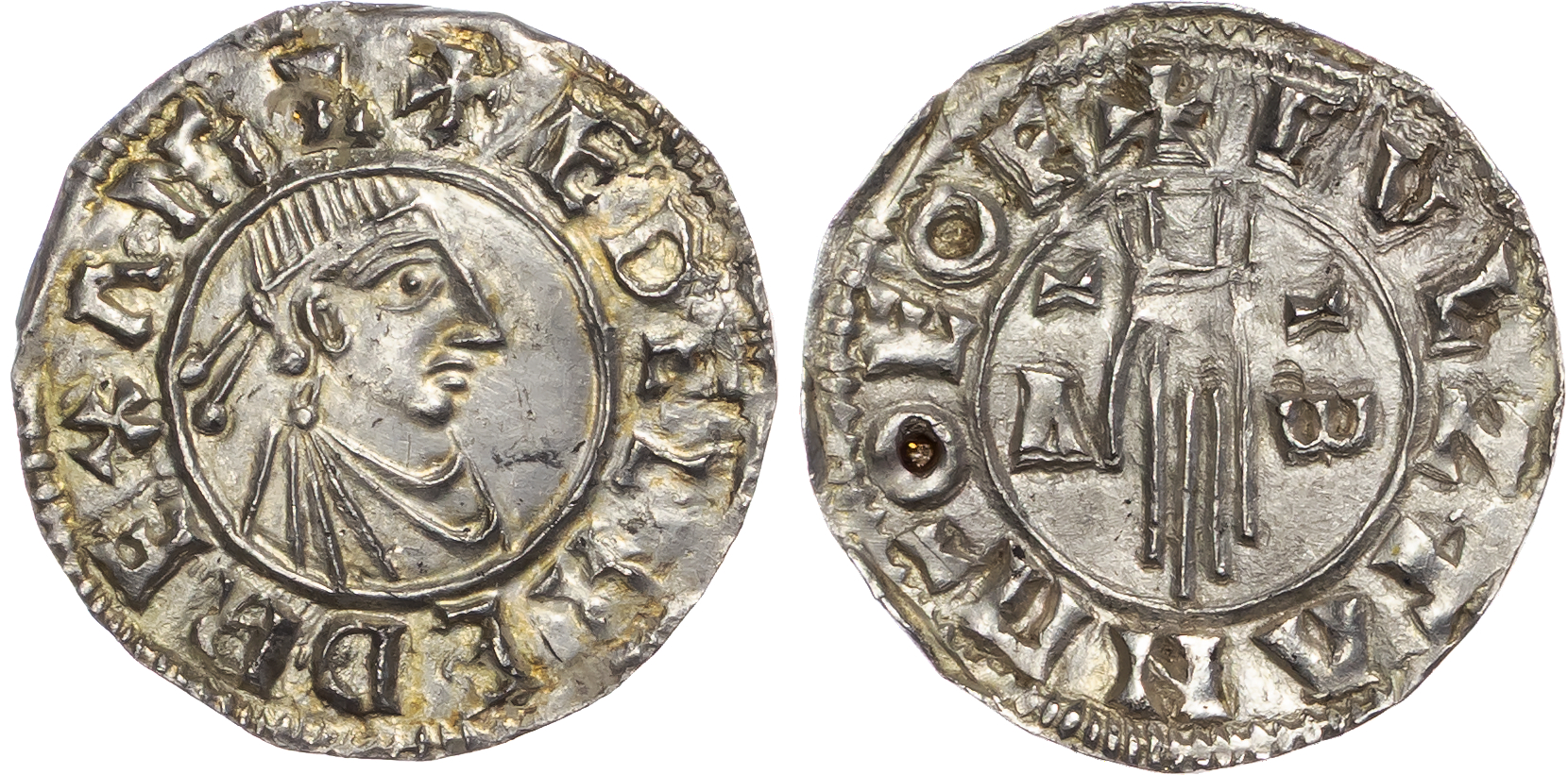 Aethelred II (978-1016), AR Penny, First Hand type (c. 979-985), York mint, Fulstan as moneyer.