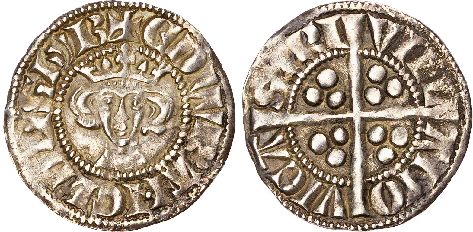 Edward I (1272-1307), AR Penny, Class 3e (c. 1280-1), Newcastle-on-Tyne mint.