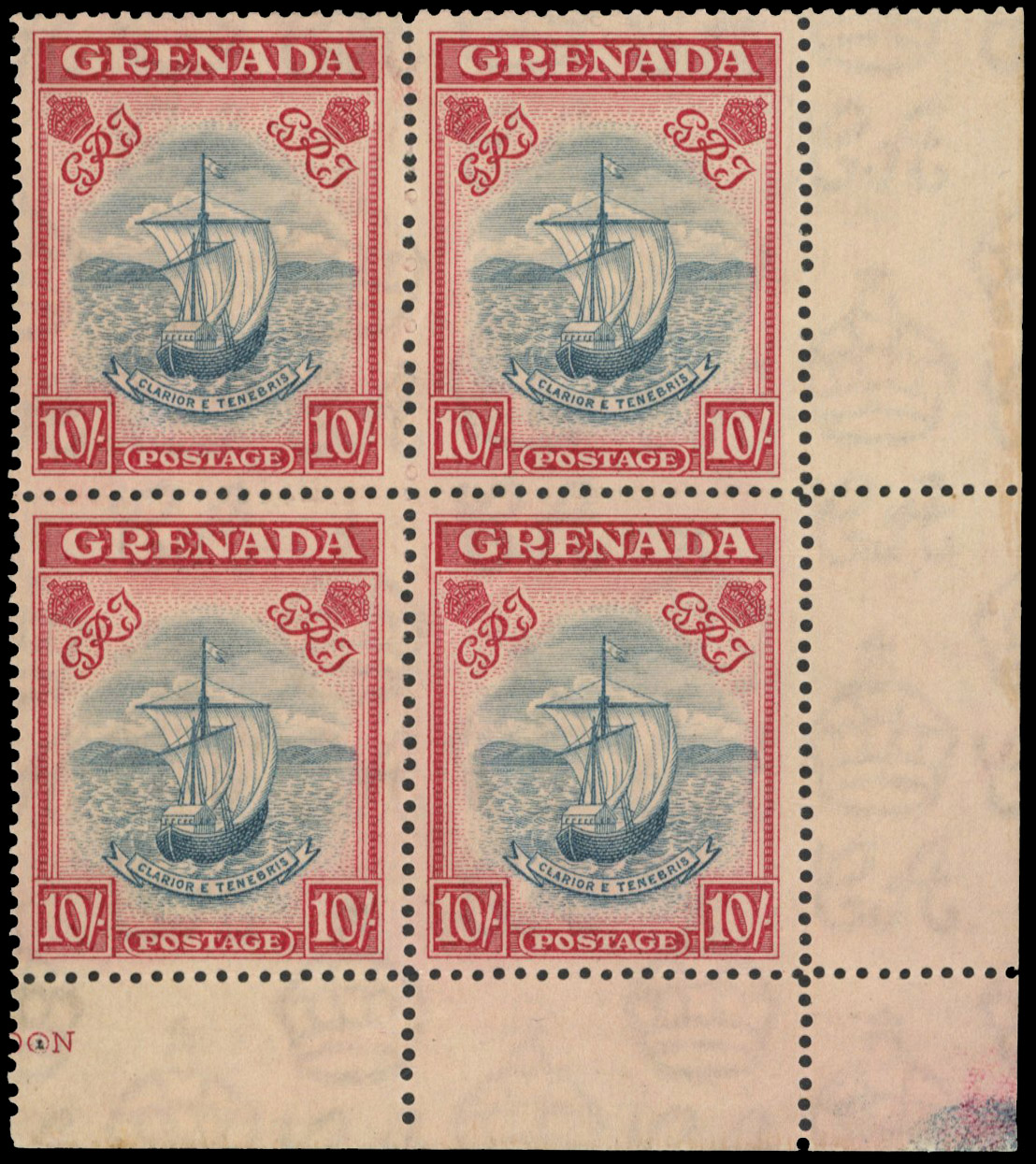 Grenada SG 163a block mint