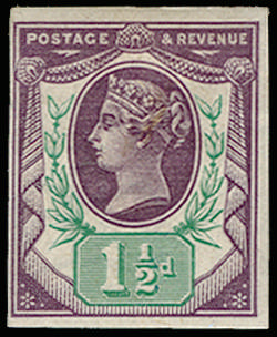 GB 1887 SG 198 1½d imprimatur