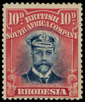 1913-17 10d Head Die II, perf 15. Part...