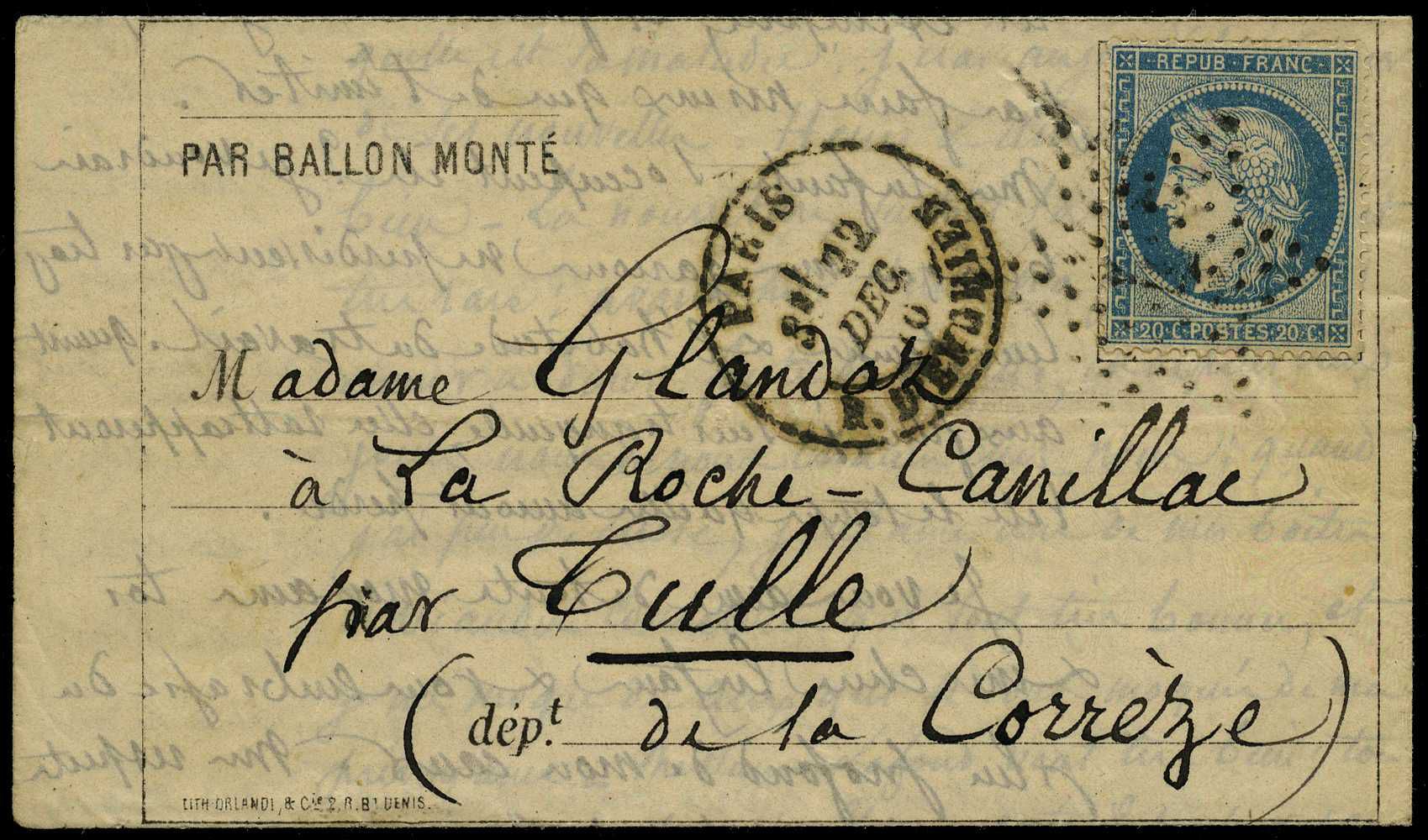 Forty-eighth Balloon of the Siege: 1870...