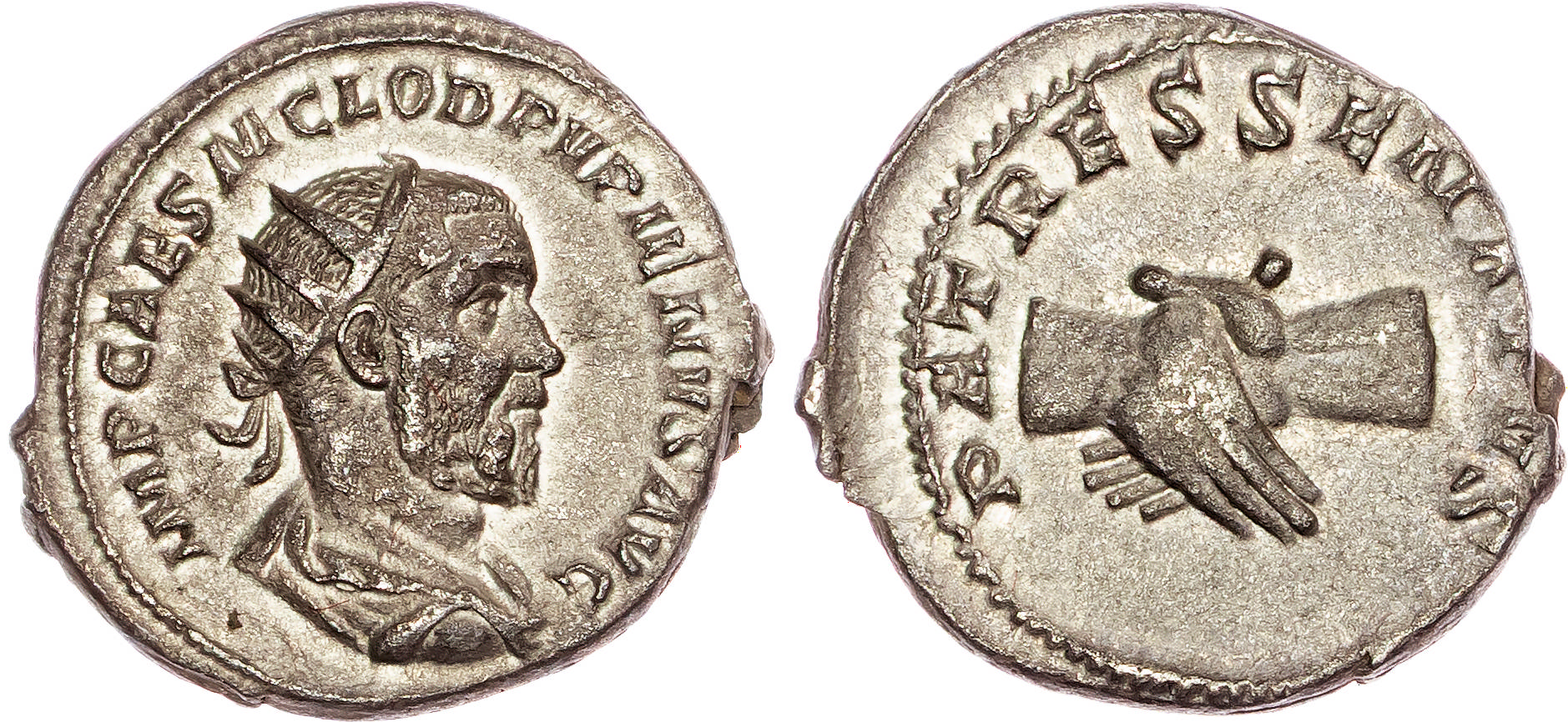 Pupienus (AD 238) Silver Antoninianus, Rome, 5.35g.