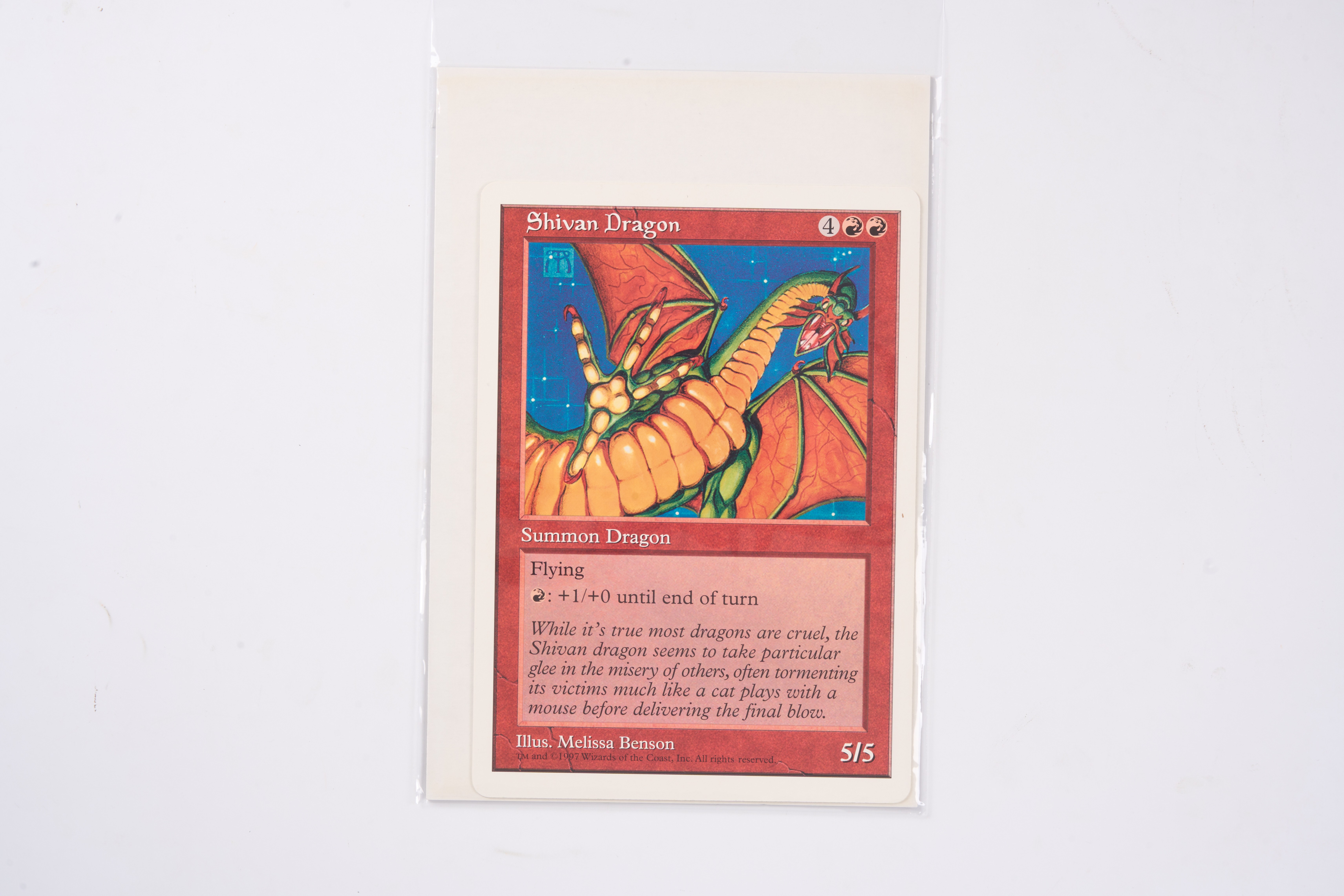 Shivan Dragon - 6x9 Oversized Promo (EX+)