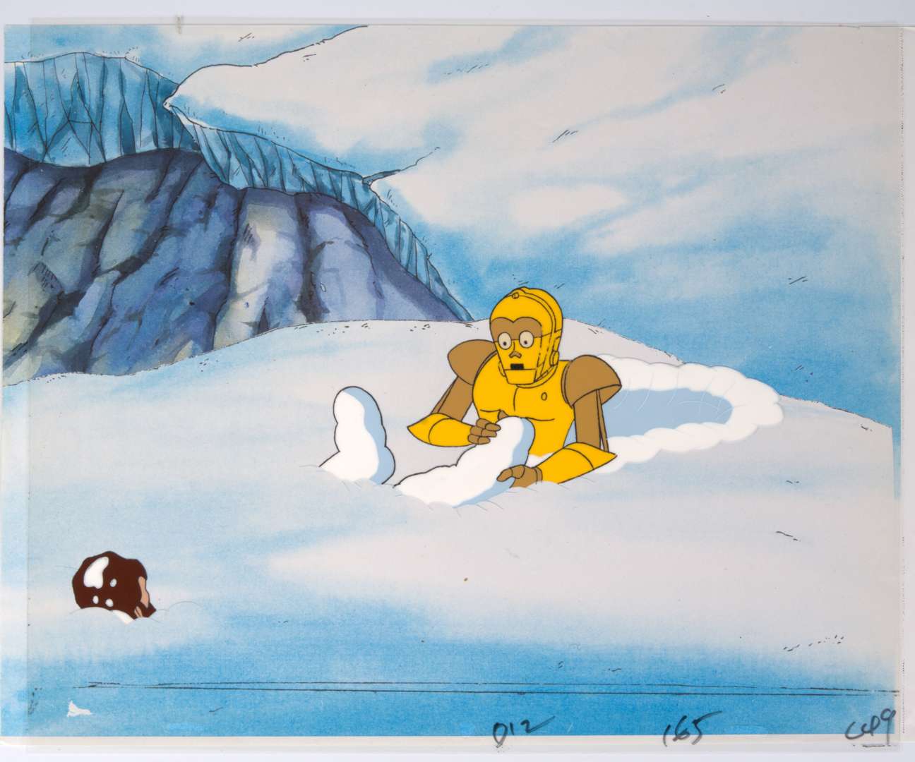 Star Wars: Droids R2-D2 and C-3PO Original Hand Painted Production Cels (Lucas Film, 1985-1986) Total 3