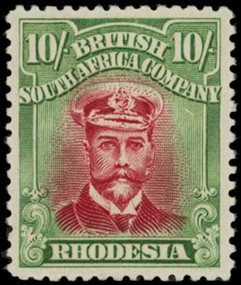 1922-4 10/- Head Die IIIB, perf 14....