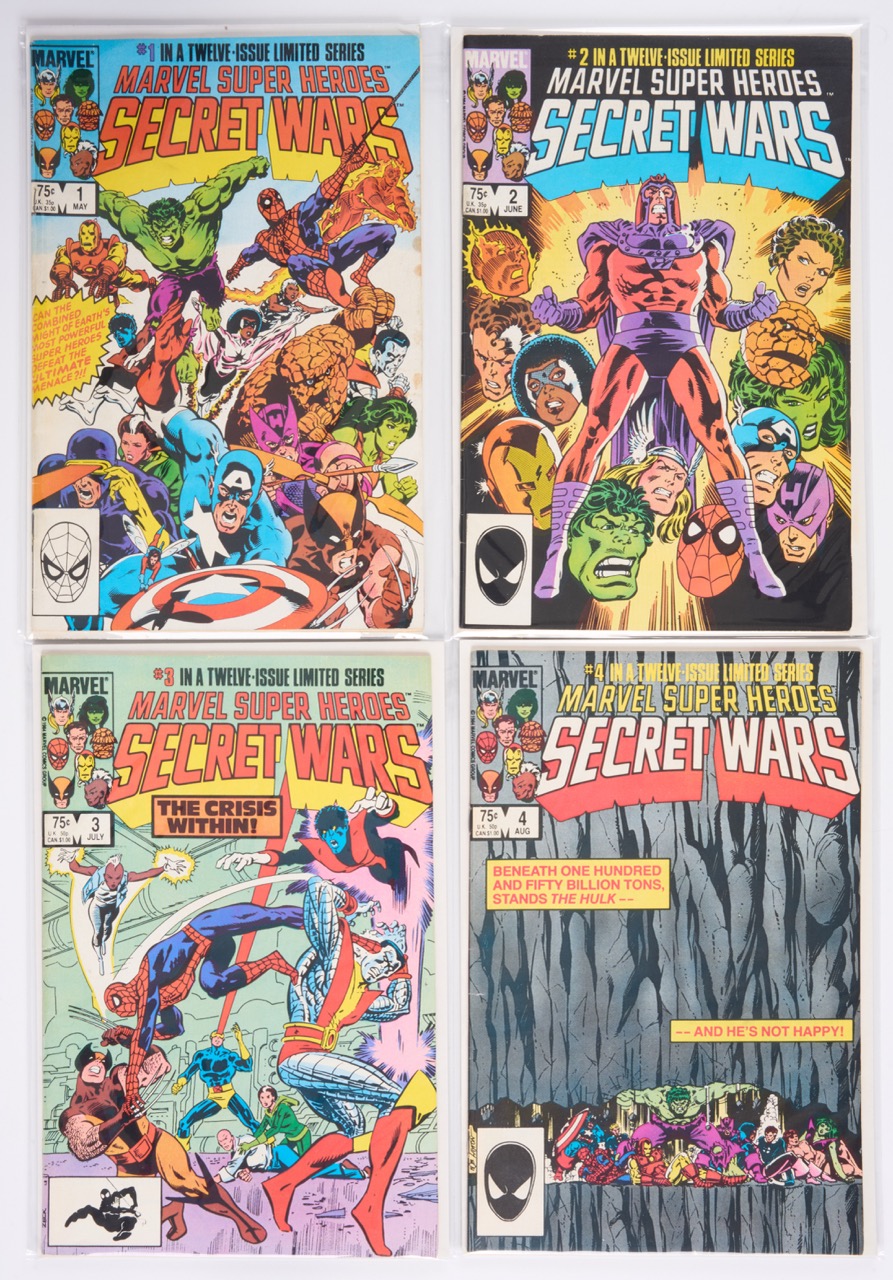 Marvel Super Heroes Secret Wars #1-#12 Iconic Covers CGC 8.0 Secret Wars #8 (Marvel Comics, 1984) White Pages