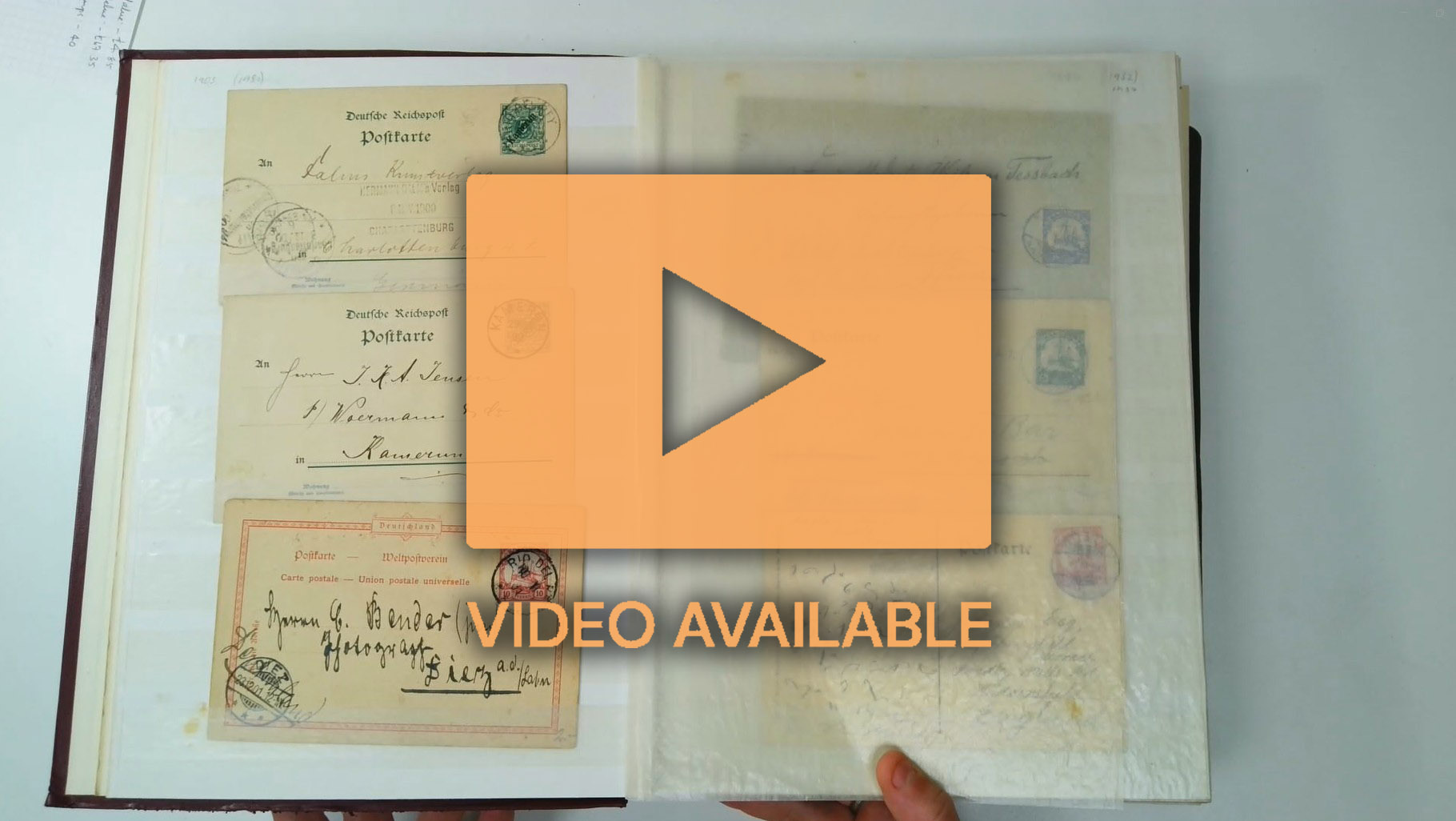 GERMAN COLONIES duplicated stamps and postal history