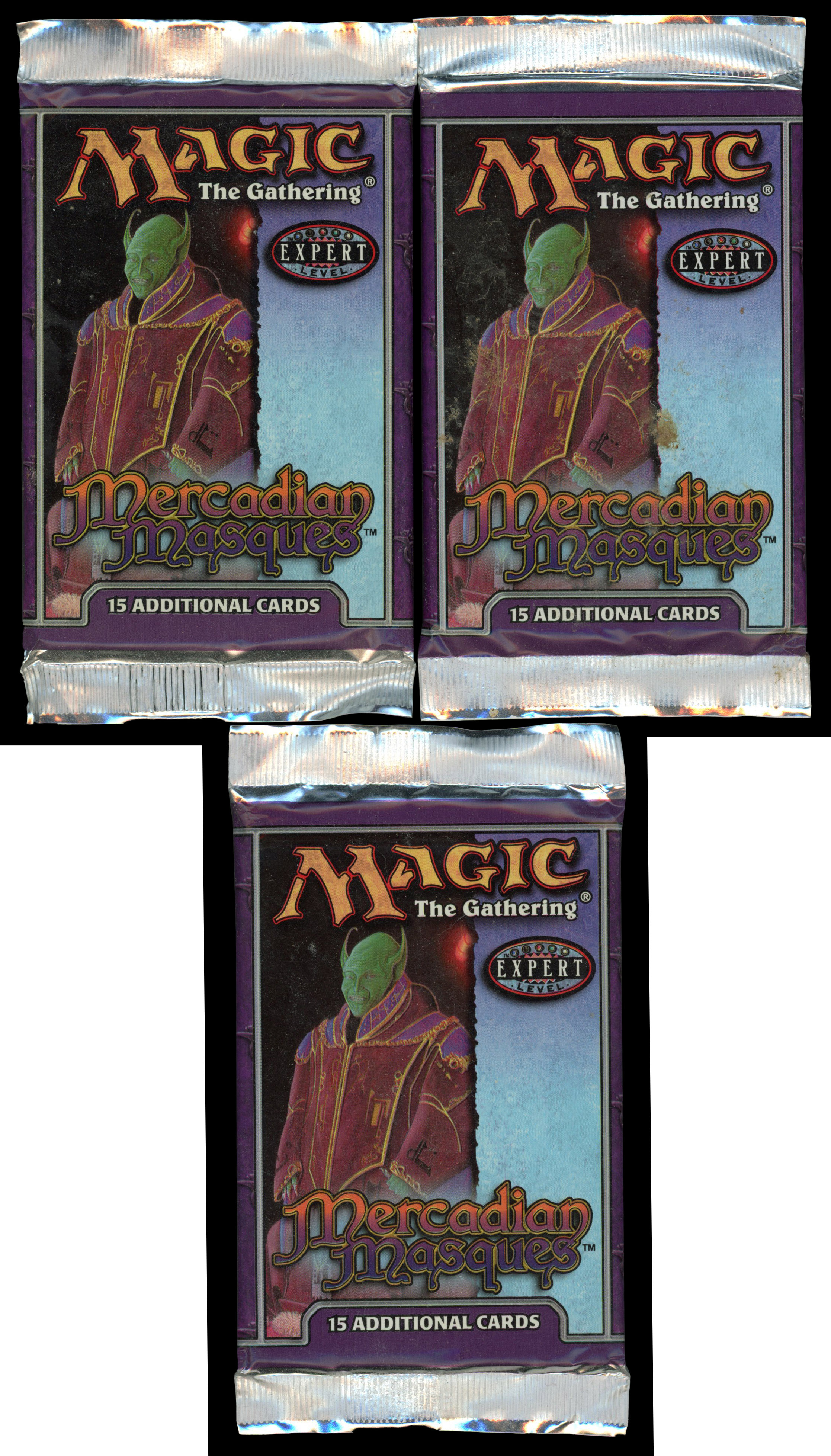 Magic The Gathering - 3x Mercadian Masques Sealed Booster Packs 