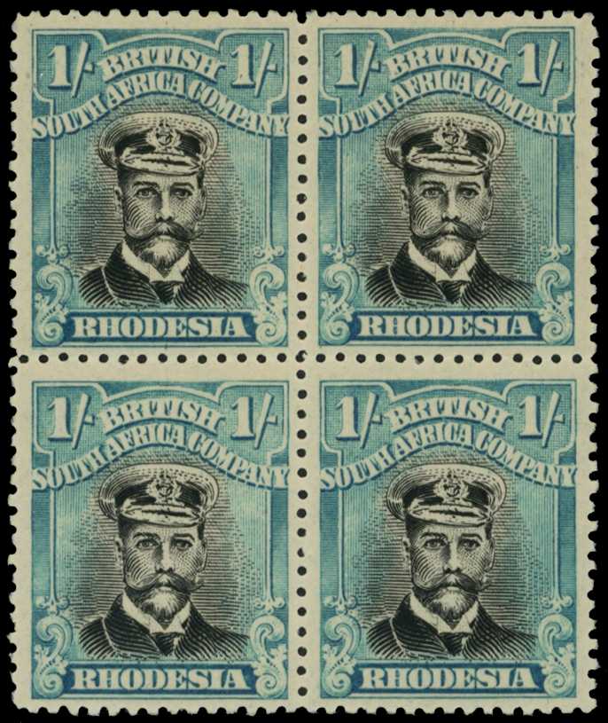 1918-21 1/- Head Die IIIB, perf 14, toned...