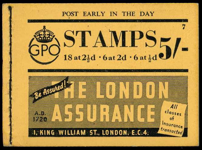 1941 (May) 5/- booklet (#7), perfs good to...
