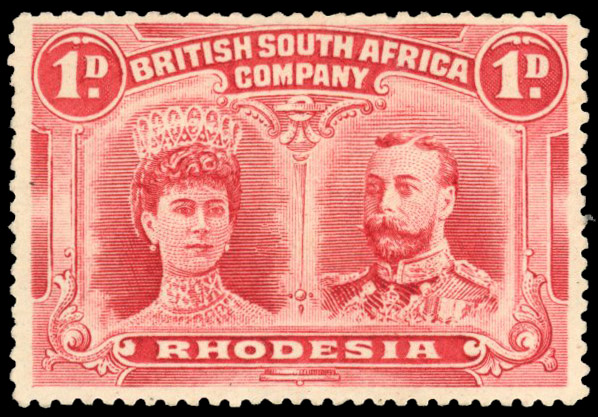 † 1d carmine shade perf 15 SG 170 variant, position 37B mint