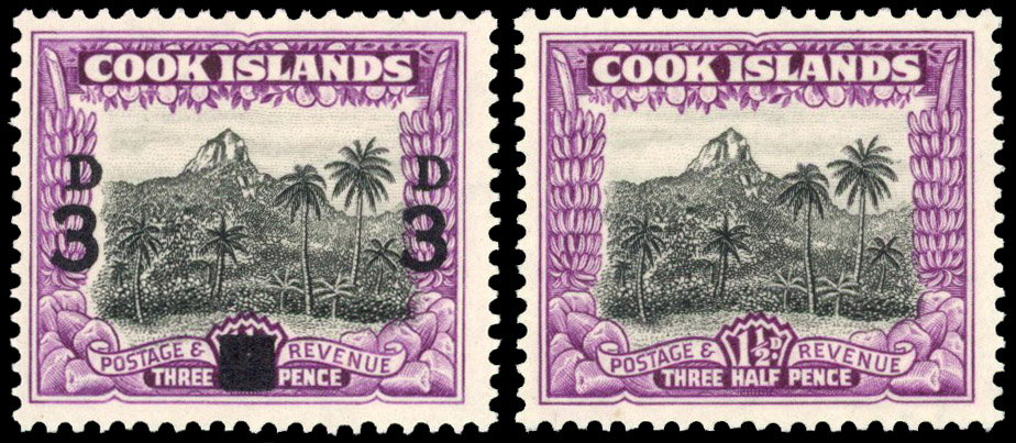 Cook Islands SG 130 var unused