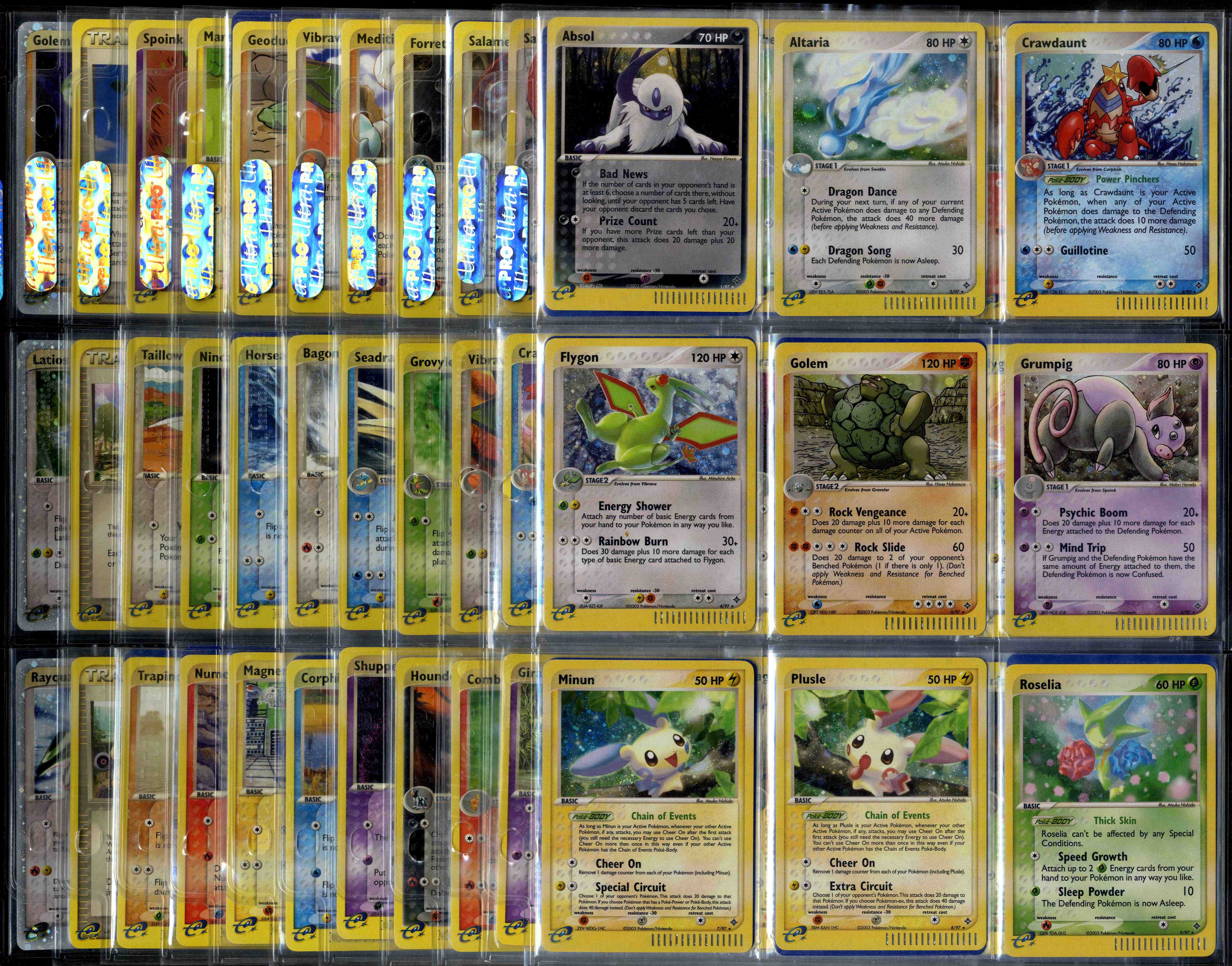 Complete EX Dragon Set - 100/97 - All EX & Secrets. + Reverse Holos
