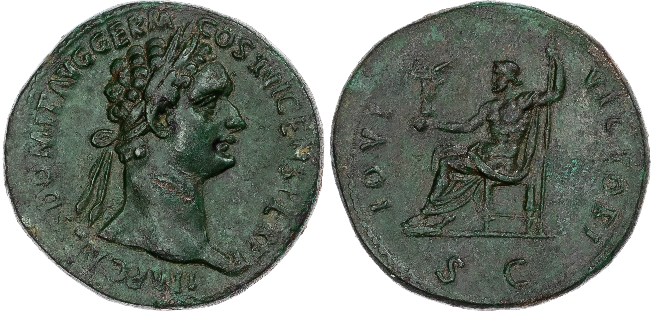 Domitian (AD 81-96) AE Sestertius, Rome, AD 92-94, 27.16g. 